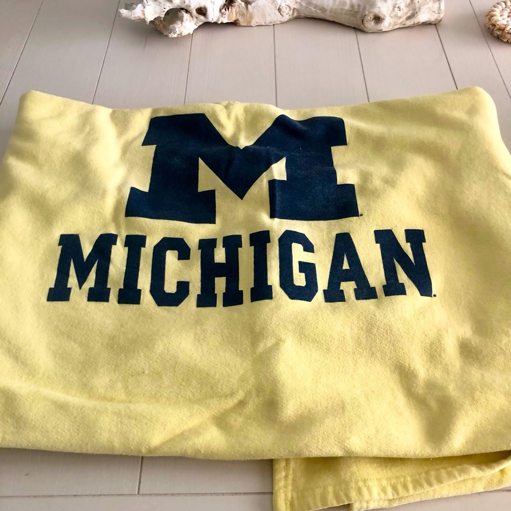 Cozy University of Michigan blanket 🟡🔵